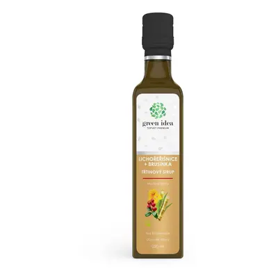 Green idea Lichořeřišnice + brusinka třtinový sirup 250 ml (močové cesty)