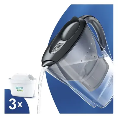 Brita Marella grafitová filtrační konvice + 3 ks filtru Maxtra Pro Pure Performance