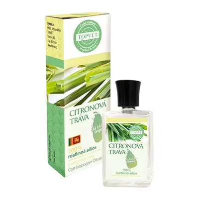 TOPVET Citronová tráva 100% silice 10 ml - trávení, vysoká teplota a relaxace