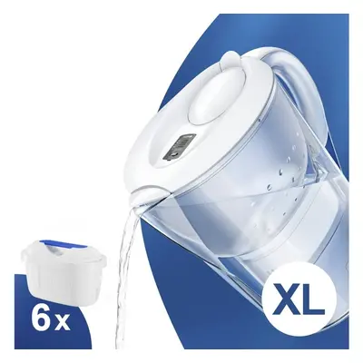 Filtrační konvice Brita Marella XL bílá + 6 ks Filter Logic FL-402H