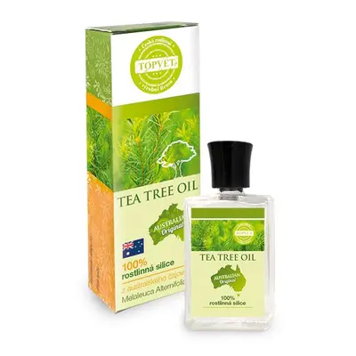 TOPVET Tea tree oil 100% silice 10 ml - antiseptické, protiplísňové účinky