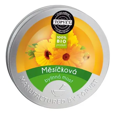 TOPVET Měsíčková mast 50 ml - bércové vředy, spáleniny, omrzliny, lupénku, ekzem