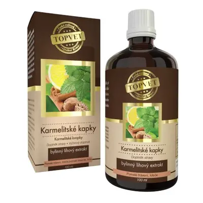 TOPVET Karmelitské kapky 100 ml - zažívací potíže