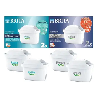 Brita Maxtra Pro zkušební balení vodních filtrů na střední a tvrdou vodu 2+2