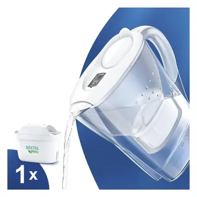 Brita Marella bílá filtrační konvice 2,4 l + 1 ks filtru Maxtra Pro Pure Performance