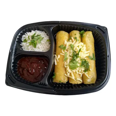 Mexicali Mercado Enchiladas con Pollo s bílou rýží