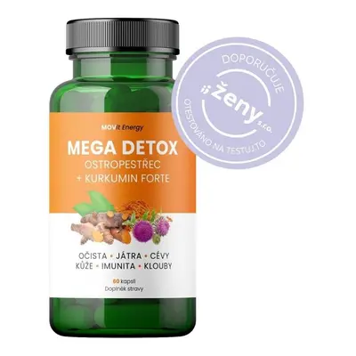 MOVit Mega Detox Ostropestřec + Kurkumin FORTE cps.60