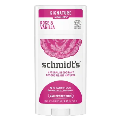 Schmidt's Signature růže a vanilka tuhý deodorant