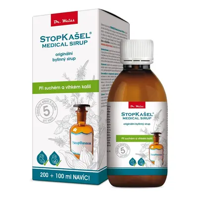 STOPKAŠEL Medical sirup Dr. Weiss 200+100ml NAVÍC