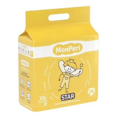 MonPeri EKO Star jednorázové dětské pleny XXL (13–25 kg)