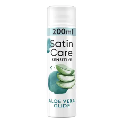 Gillette Satin Care gel na holení pro citlivou pokožku s aloe vera