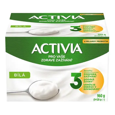 Activia Probiotický jogurt bílý 8×120g