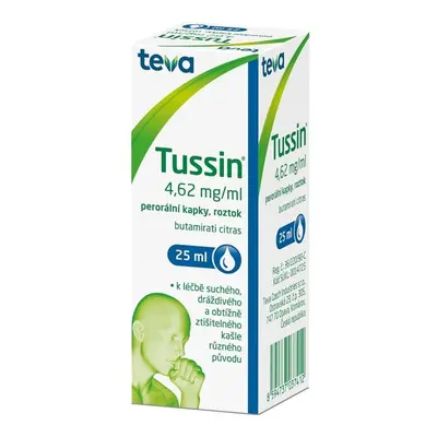 TUSSIN 4,62MG/ML Perorální kapky, roztok 1X25ML