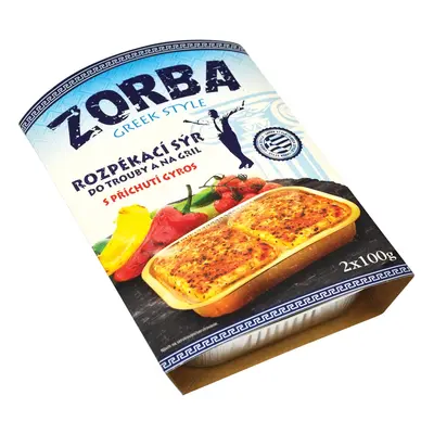 Zorba Greek Style rozpékací sýr s příchutí gyros (2×100 g)