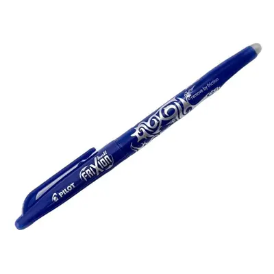 Pilot FriXion Ball M, modrý gelový gumovací roller, šířka stopy 0,25 mm, šířka hrotu 0,7 mm