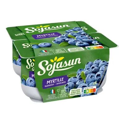 Sojasun Sójový dezert s borůvkami (4×100 g)