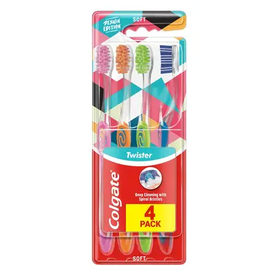 Colgate Twister Design Edition zubní kartáček měkký