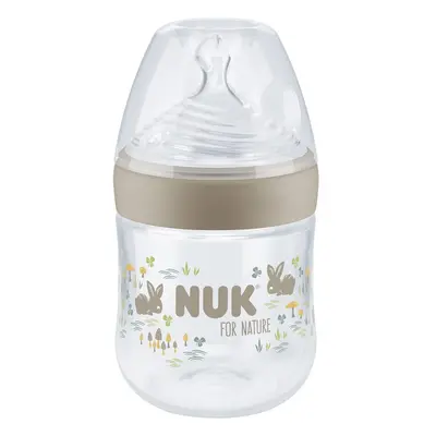 Nuk For Nature láhev s kontrolou teploty 150 ml, hnědá