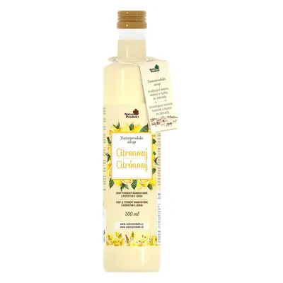 Naturprodukt Sirup citrónový sklo