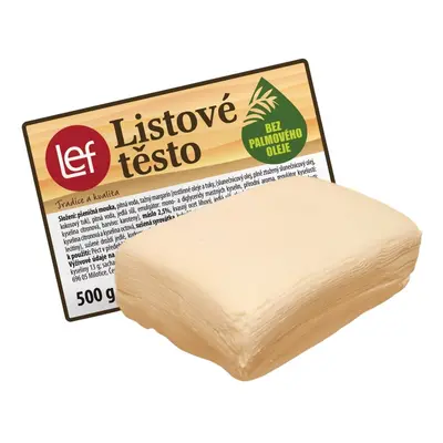 Lef Listové těsto bez palmového oleje