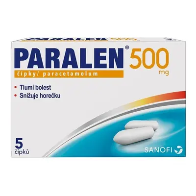 PARALEN 500MG čípek 5