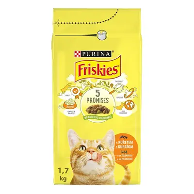 Friskies Granule s kuřecím a zeleninou pro kočky