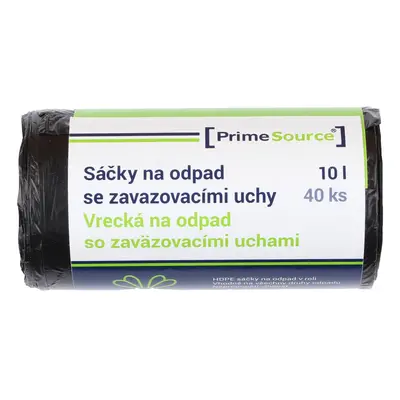 PrimeSource Sáčky na odpad se zavazovacími uchy 10 l