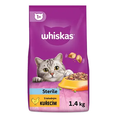 Whiskas Granule pro dospělé kastrované kočky s kuřecím