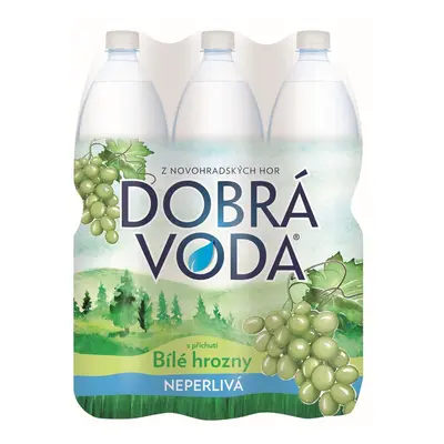 Dobrá voda Neperlivá bílé hrozny 6×1,5 l