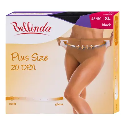 Bellinda Punčochové kalhoty Plus size, černé, velikost XL