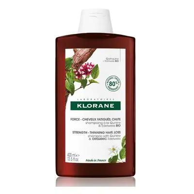 KLORANE Šampon chinin a BIO protěží alpská 400ml