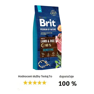 Brit Premium by Nature Sensitive Lamb & Rice pro psy