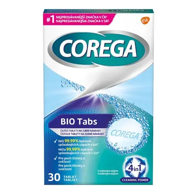 Corega BIO Tabs Čistící tablety na zubní náhrady