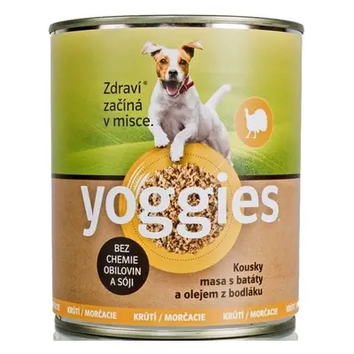 Yoggies Krůtí konzerva pro psy s batáty a olejem z bodláku