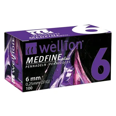 WELLION MEDFINE PLUS JEHLY PRO INZULÍNOVÁ PERA JEHLY PRO VŠECHNA INZULÍNOVÁ PERA, VEL. 31G X 6M