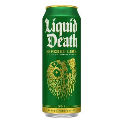 Liquid Death Severed Lime Sparkling Water plech