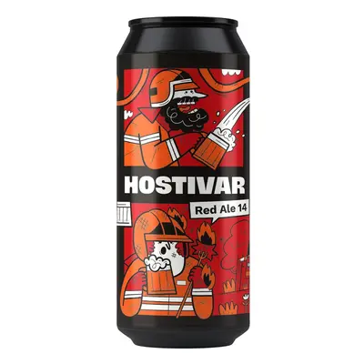 Hostivar 14 Red Ale plech