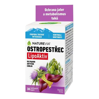 NatureVia Ostropestřec LipoAktiv cps.30