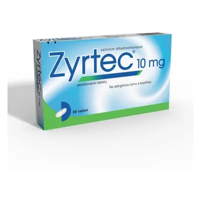 ZYRTEC 10MG Potahovaná tableta 20