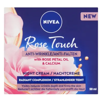 Nivea Rose Touch noční krém proti vráskám