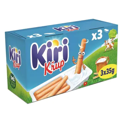 Kiri Křup Tavený sýr a trvanlivé pečivo family pack 3×35 g