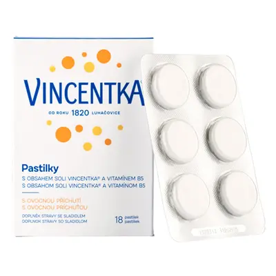 Vincentka Pastilky ovocné 18ks