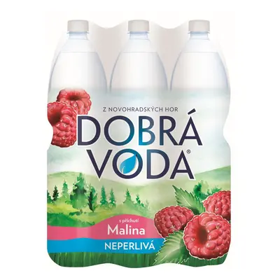 Dobrá voda Neperlivá malina 6×1,5 l