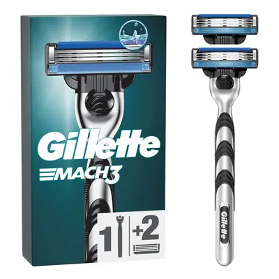 Gillette Mach3 Pánský holicí strojek + 2 holicí hlavice