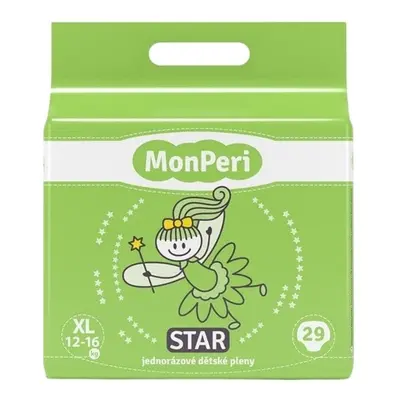 MonPeri EKO Star jednorázové dětské pleny XL (12–16 kg)