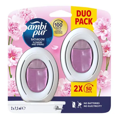 Ambi Pur Bathroom Flowers & Spring osvěžovač vzduchu 2×75 ml