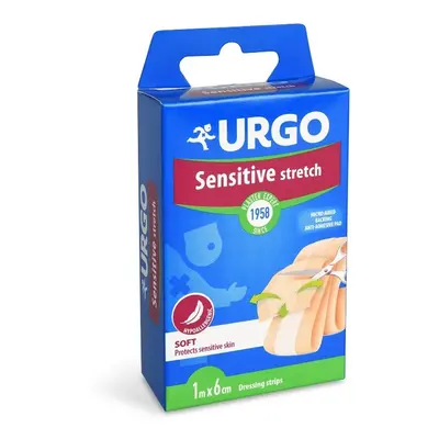 URGO SENSITIVE Citlivá pokožka náplast 1mx6cm