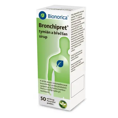 BRONCHIPRET TYMIÁN A BŘEČŤAN sirup 1X50ML