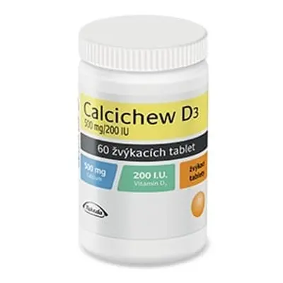 CALCICHEW D3 500MG/200IU žvýkací tableta 60