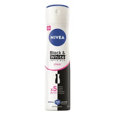 Nivea Black & white invisible clear sprej antiperspirant